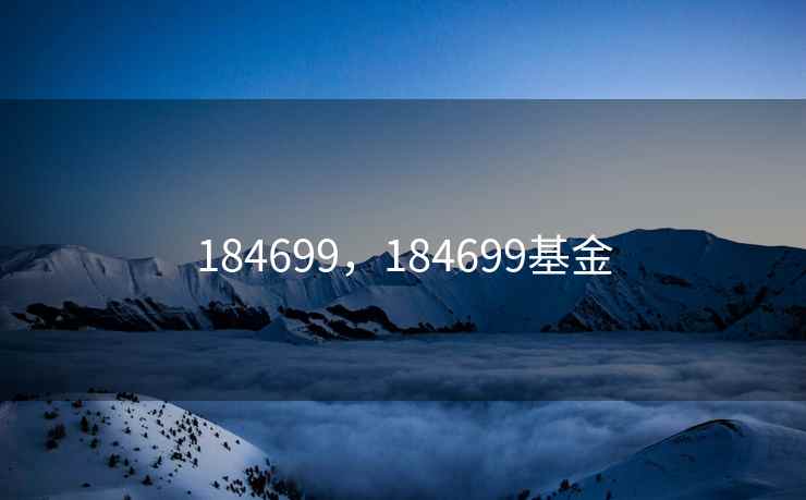 184699，184699基金