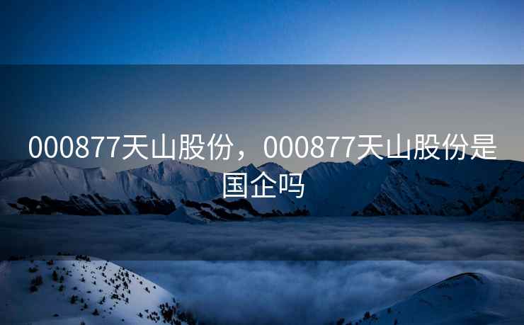 000877天山股份，000877天山股份是国企吗