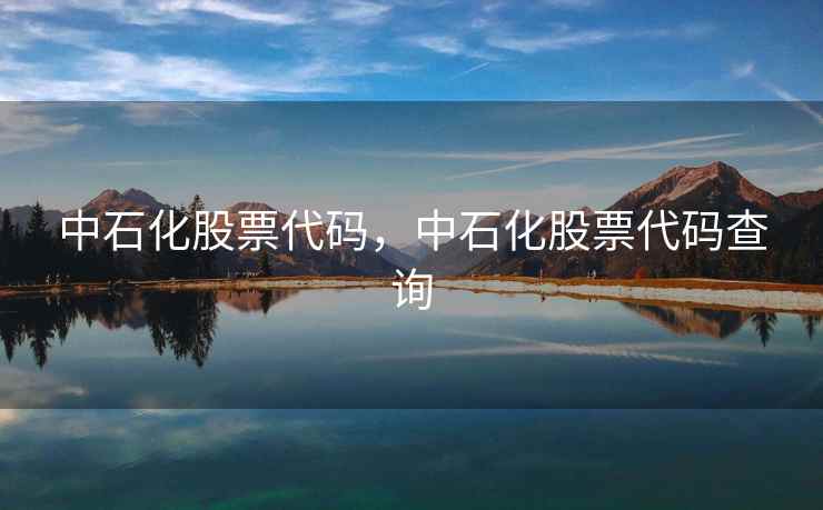 中石化股票代码,中石化股票代码查询 中石化股票代码,中石化股票代码查询