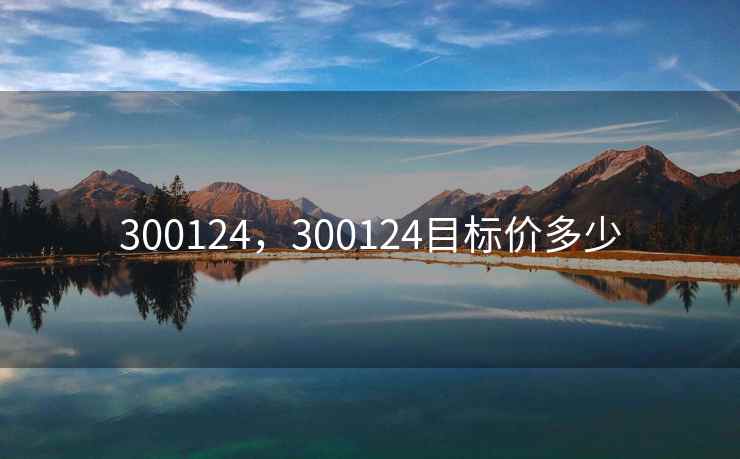 300124,300124目标价多少 300124,300124目标价多少