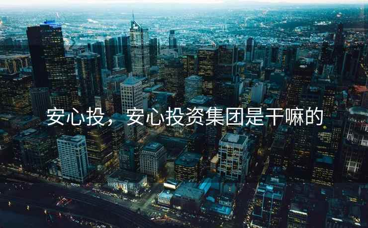 安心投，安心投资集团是干嘛的