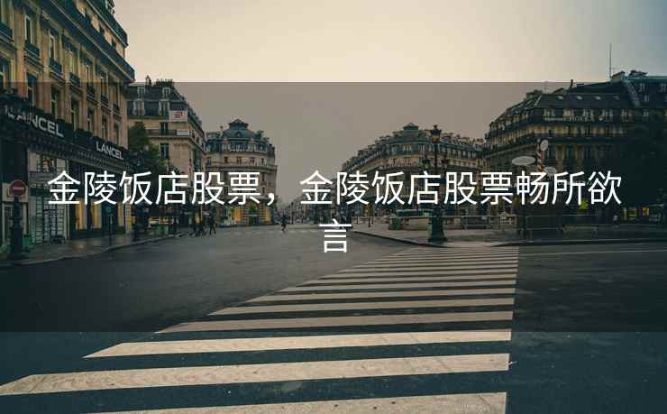 金陵饭店股票，金陵饭店股票畅所欲言